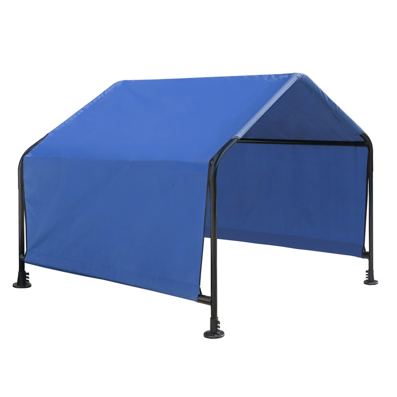 ShelterLogic Blue Dog Shade Canopy Pet Shelter, 47.4" H x 60.3" W x 48.6" D
