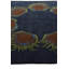 Tapis carré bleu marine Otto