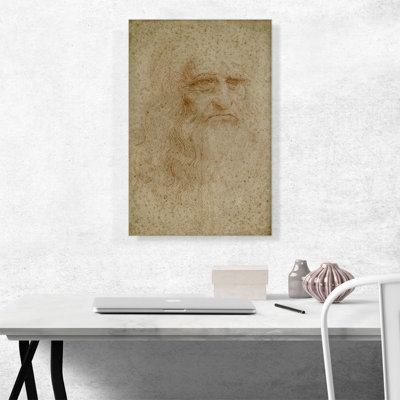 " Leonardo Da Vinci Self-Portrait 1512 " by Leonardo Da Vinci Painting Print