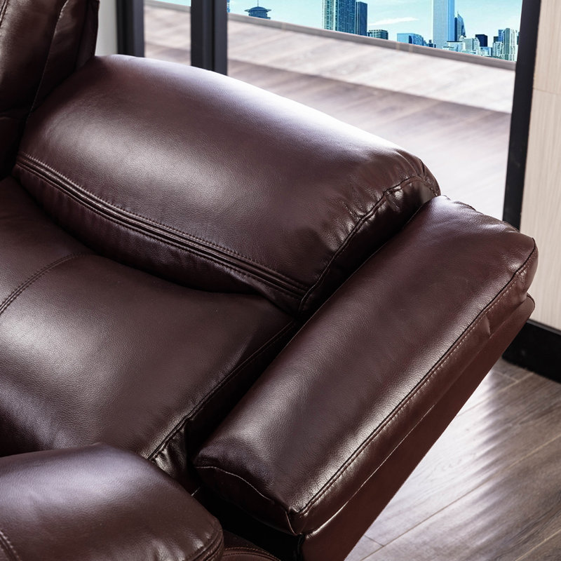 Chaise de salon inclinable en cuir Ultimate Comfort