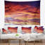 Tapisserie paysage paysage coucher de soleil coloré avec nuages-28509490