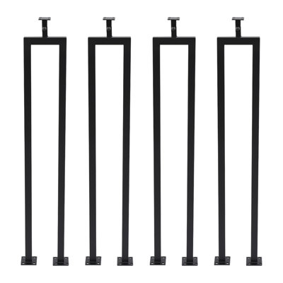 4PCS Metal Stair Handrails