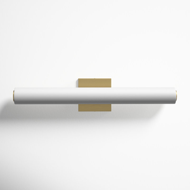 Aryon Dimmable LED Bath Bar, Lacquered Brass