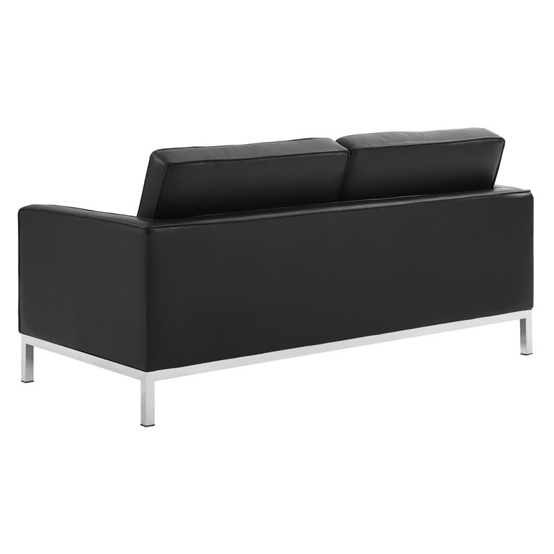 Ensemble de causeuse et fauteuil Clinger, Noir