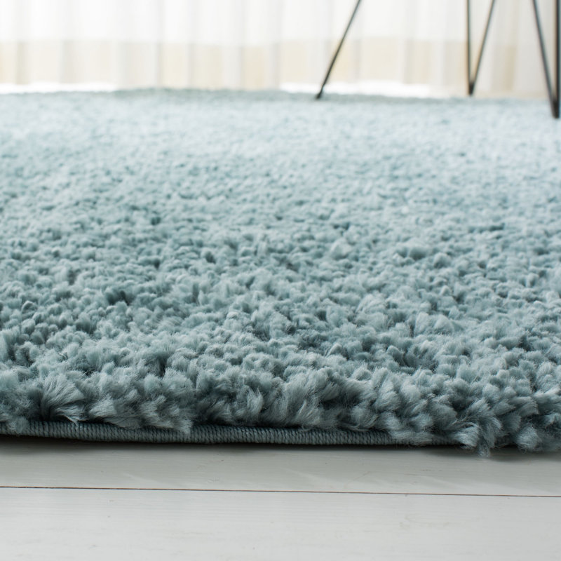 Jiang Aqua Area Rug, Rectangle 8' x 10'