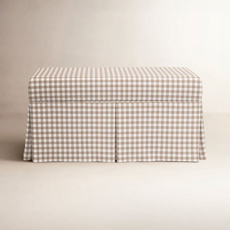 Banc de rangement Chaplin, Brun clair vichy classique