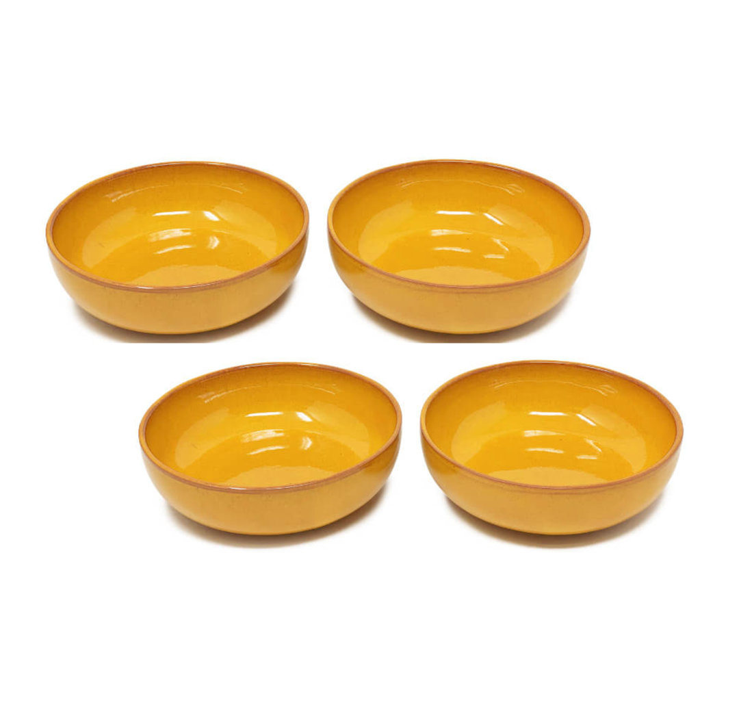 Selena - Shallow Bowl 14cm - Blue - Set Of 4