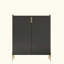 Armoire de bar à vin 2 portes avec support à vin et tablette de rangement réglable, buffet moderne avec charnière à fermeture douce, armoire de salle à manger, armoire à liqueur, chariot à café pour le salon-833265143