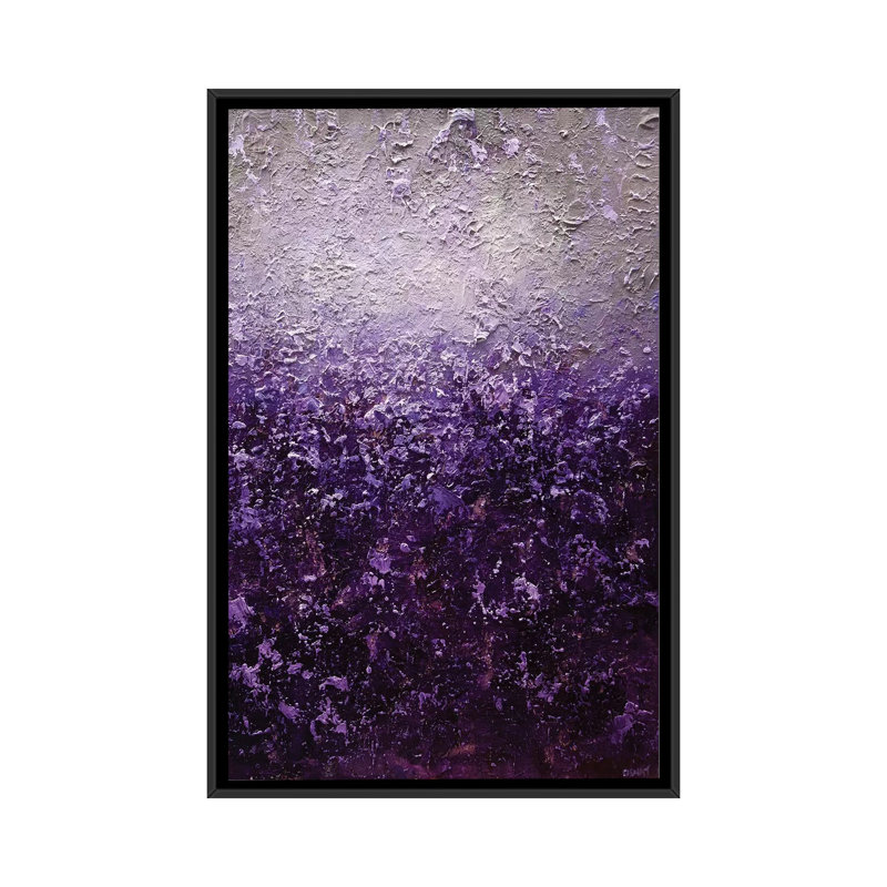 Swiger Purple Haze' Print on Canvas, 26" H x 18" W x 1.5" D, Black Framed Canvas