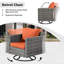 Ensemble de conversation pour patio 11 pièces avec canapé modulaire modulaire, chaises berçantes pivotantes et table foyer-133528310