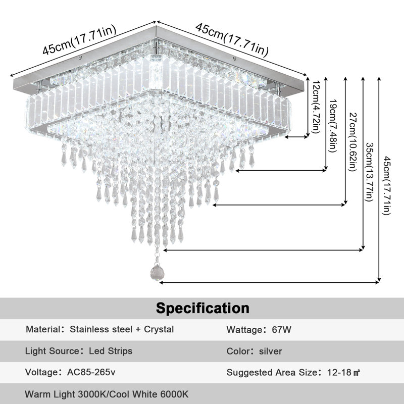 Middleport 1 - Light LED Chandelier, 6000