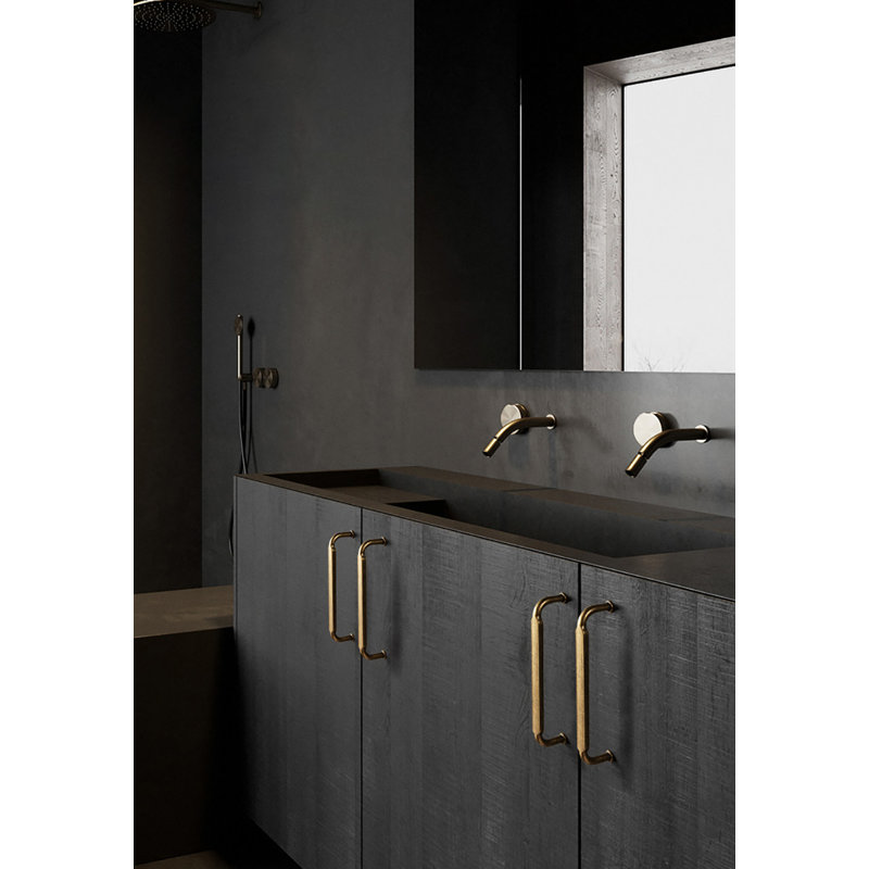 Antique Brass 5-Inch Arch Cabinet Bar Pull
