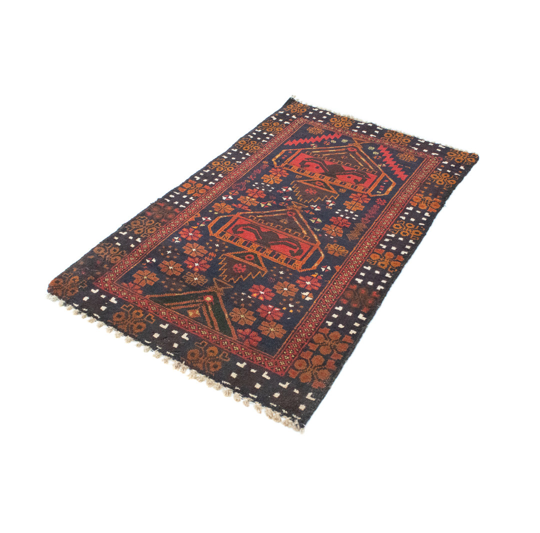 Hand Knotted Wool Red Indoor/Outdoor Rug