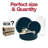 Navy Flat Round Disposable Plastic Wedding Value Set - 30 Settings