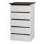 Commode de chambre à coucher moderne avec beaucoup de rangement et un design élégant, parfait pour organiser vos biens.