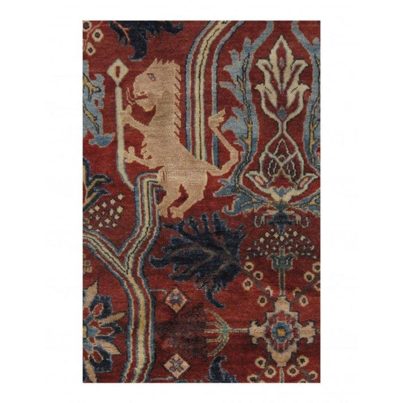 Caitelyn Oriental Area Rug in Rust