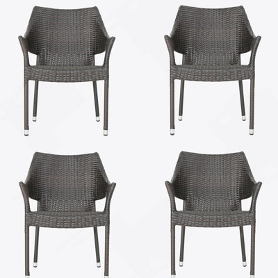 Chaise d'extérieur en résine, 52637,00MBRN KD MP4