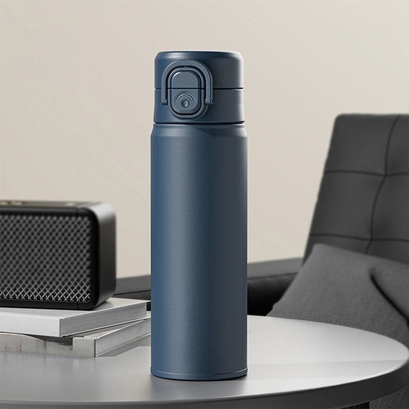 Bouteille d'eau en acier inoxydable 316 grande capacité Thermoss Cup, Bleu
