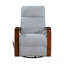 Fauteuil inclinable et oscillant gris Grey Boucle