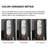 64.96"Household solid wood movable floor-standing dressing mirror