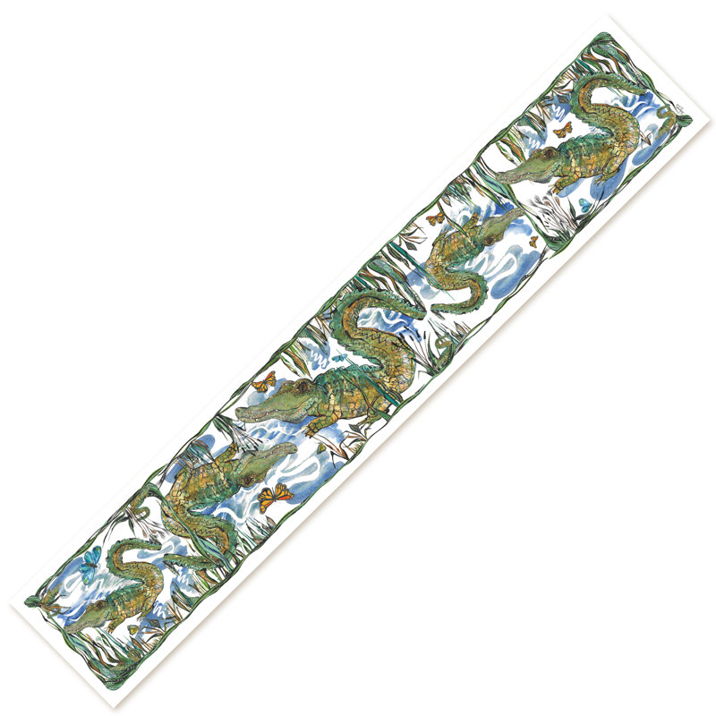 Camilo Geometric Cotton Blend Table Runner
