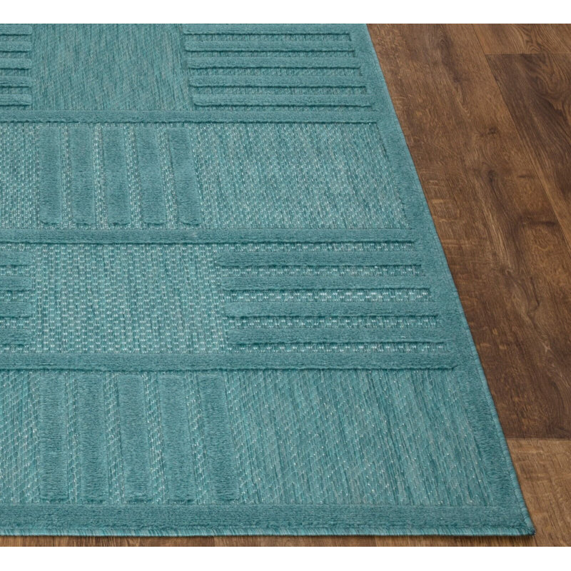Glenvar Geometric Indoor / Outdoor Area Rug, Rectangle 120 x 170cm
