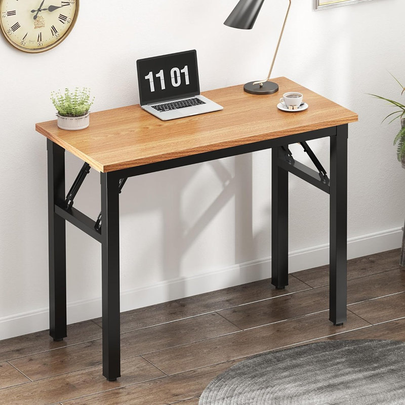 Bureau d'ordinateur pliable - Bureau d'écriture pliable de 31,5 pouces