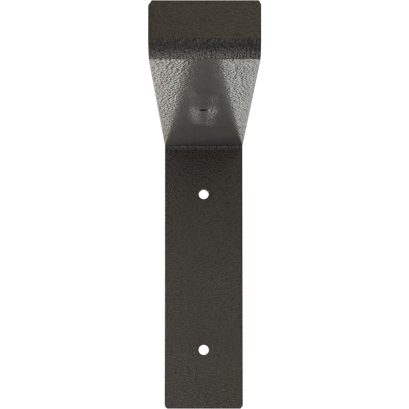 Support de tablette en acier, Gris martelé, H 7 po x l 2 po x P 12 po