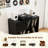 Large Record Player Stand With Storage For 450 Albums, Farmhouse Cabinet-2096361050