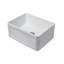 Évier de petite ferme - évier de cuisine 24 po x 18 po x 10 po à cuve simple en céramique à cuve simple réversible