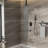 Ceiling Mounted Shower With Waterfall Tub Spout & Single Hole Inlet Oil Rubber Bronze Kit Balanced-121169550
