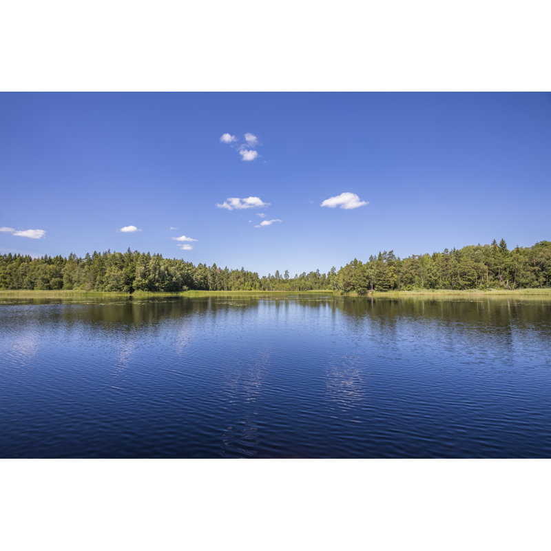 Scandinavian Lake View - Wrapped Canvas Print, 30cm H x 46cm W x 3.8cm D