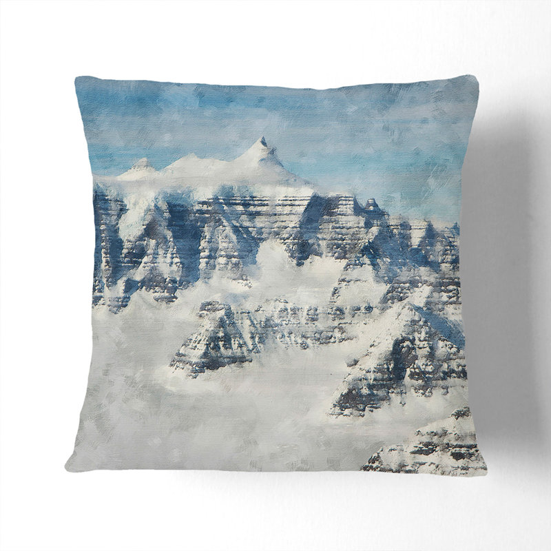 Square Cushion, 40cm H x 40cm W x 15cm D, White