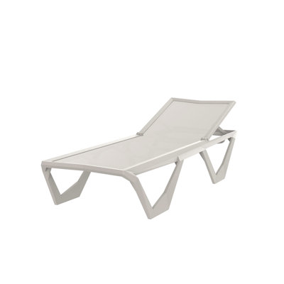 Voxel 78.75'' Long Reclining Chaise Lounge Set -  Vondom, 51035-Ecru