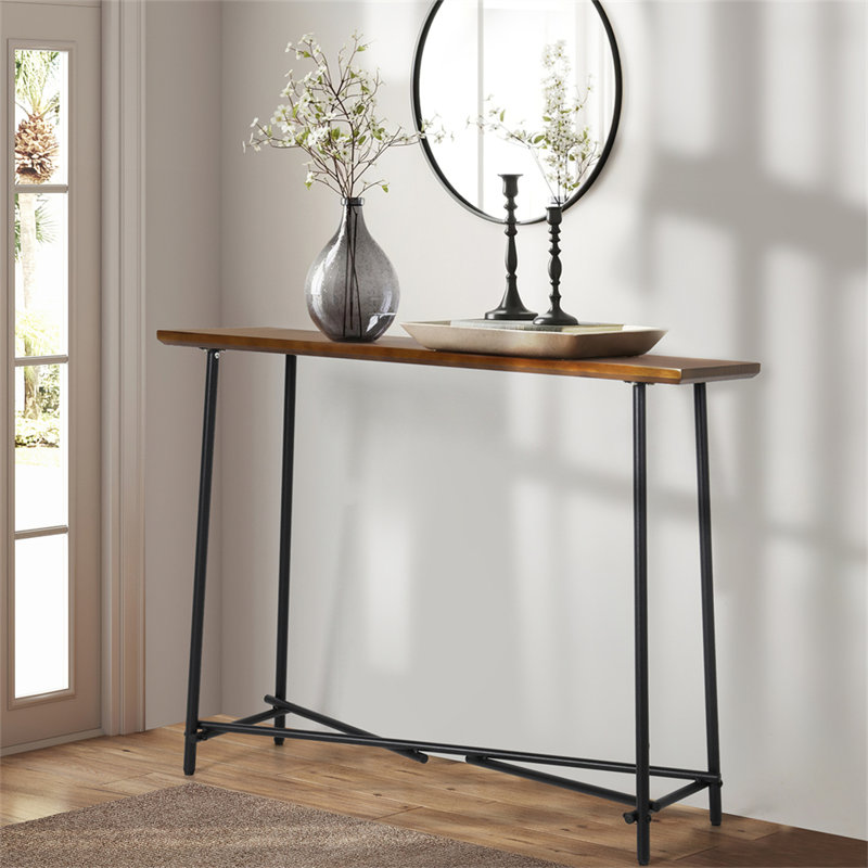 Alyn 100cm Solid Wood Top Console Table