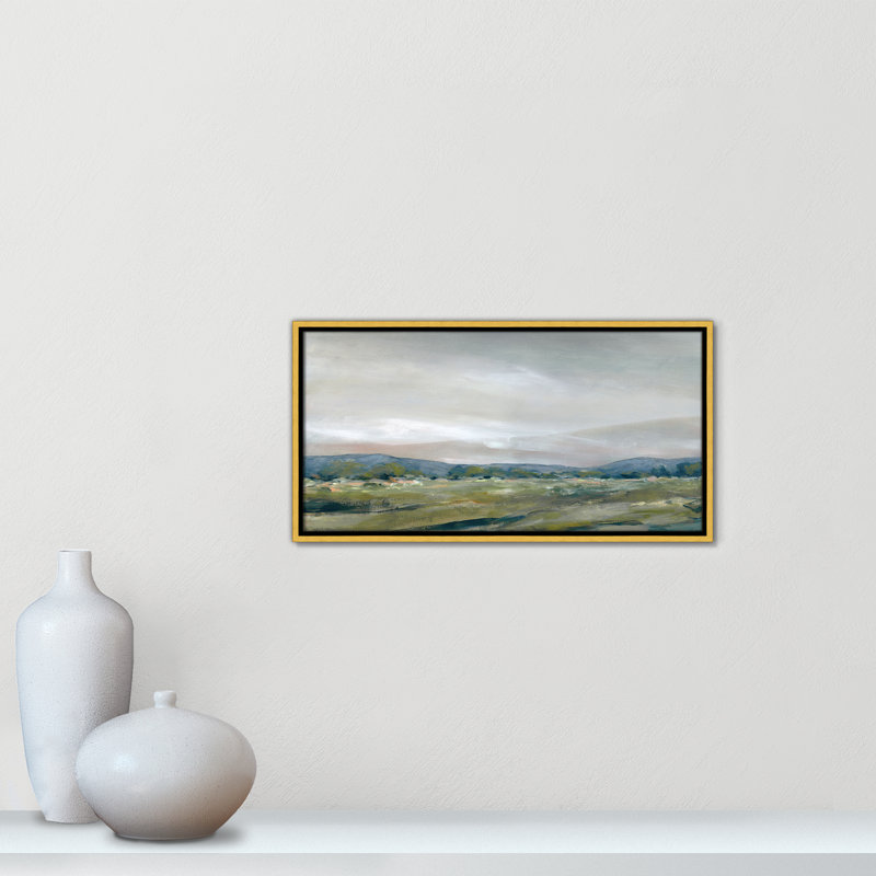 The Spring Coulee - Square Version Print par Carol Robinson, H 9,5 po x l 17,5 po, Doré
