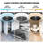 18" Low Profile Ceiling Fan with 3 Color LED, Flush Mount Reversible Ceiling Fan with Remote Control-71976086