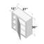 Armoire murale de coin standard de cuisine prête à assembler l 27 po x P 12 po x H 30 po CASAINC-126553775