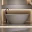 67'' Freestanding Solid Surface Bathtub, Beige, 29.93 In Width, 21.51 Height, 321.01 Lb, Stone Resin Material, Overflow And Pop - Up Drain, Ergonomic Curve, Relaxing Bath Soaking Soaker, Easy