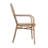 Damore All-Weather Commercial Paris Chairs with Arms and Metal Frames-36564800