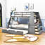 Lit superposé simple au-dessus de 3 tiroirs avec bureau intégré Fahira par Harriet Bee-801953343