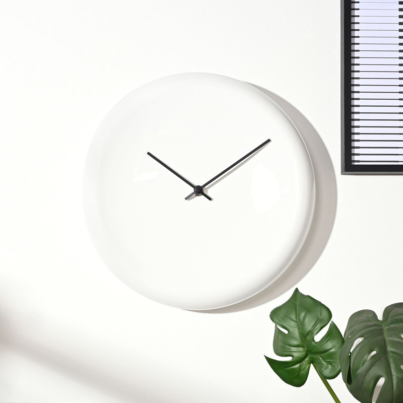 Ceramic Wall Clock, White
