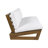 Louise Modern Outdoor Acacia Wood Conversation Set With Cushions-125965576