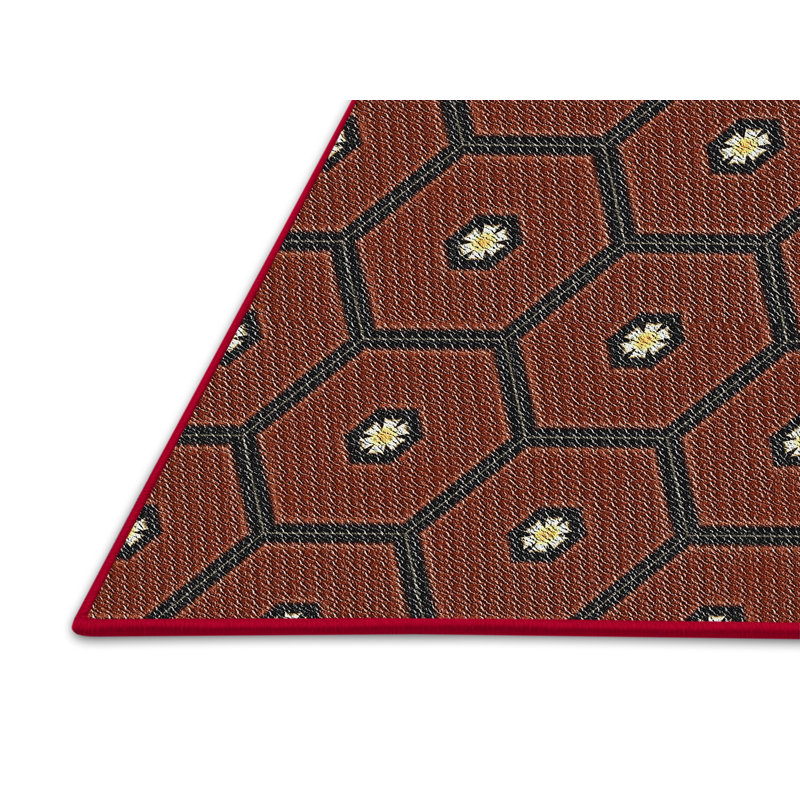 Geometric Indoor Rug, Rectangle 5' x 7'