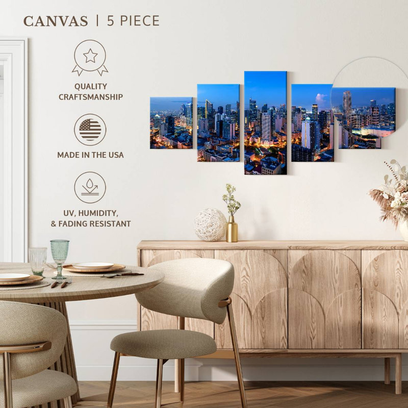 Quartier des affaires de Makati, H 24 po x l 55 po