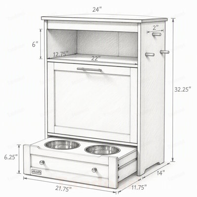 MDF Food Storage Container With Lid