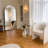 Leeron Oversized Arch Solid Wood Floor Mirror with Stand-1502118207-1502118203