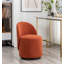 Fauteuil demi-tonneau pivotant en polyester de 20 po Annielise-1575610763