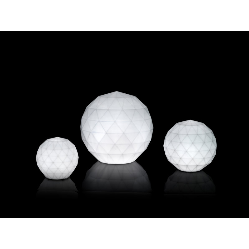 Lampe de table d'extérieur à DEL Vases, H 24,75 po x l 24,75 po x P 24,75 po, Brancher