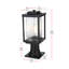 Lampadaire extérieur 6 pouces Melbourne en noir